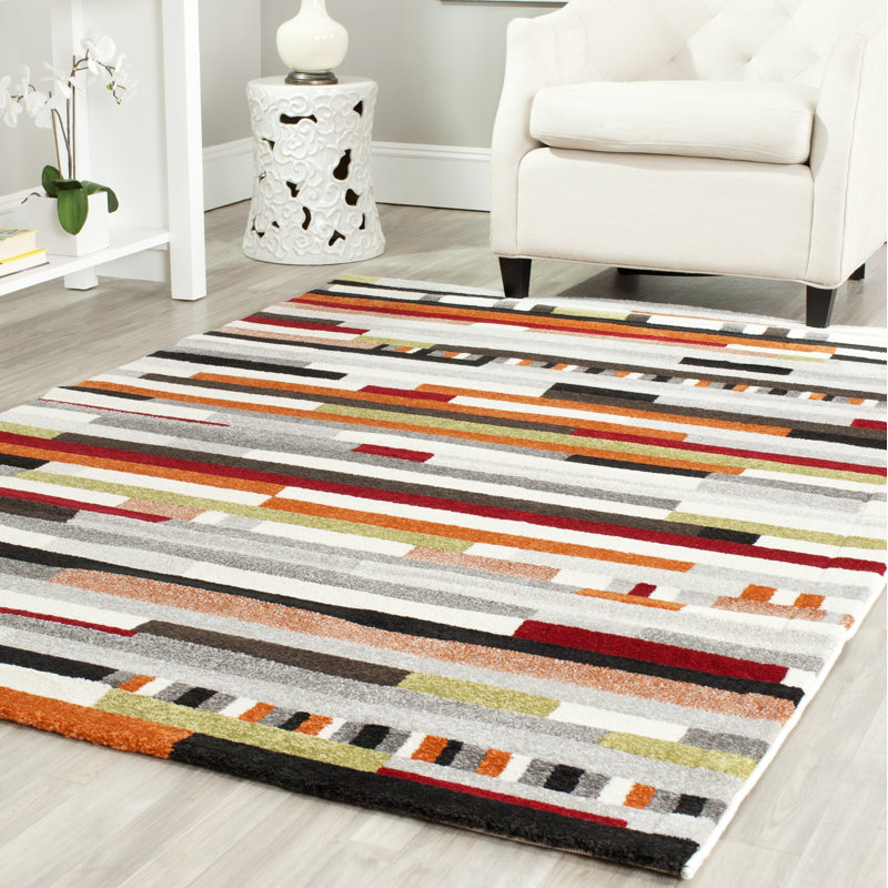 Safavieh Gray/Black/Brown/Orange Area Rug & Reviews Wayfair